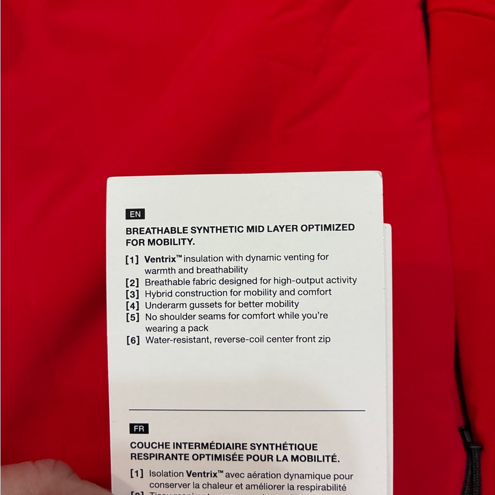 Women’s The North Face TNF Red Hybrid Jacket Size Extra Large NWT - Picture 8 of 15